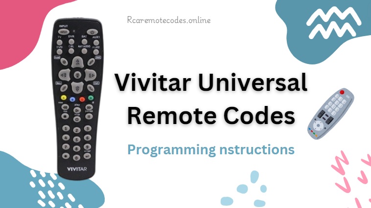 vivitar remote codes