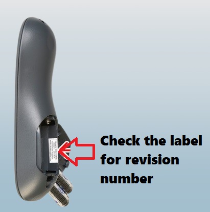 check the label to see the revision number