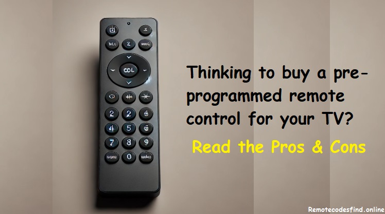 all about pre-programmed universal remote